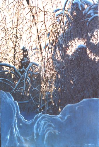 (image - ice storm (1998) Oil on Canvas by Chris Cooper)